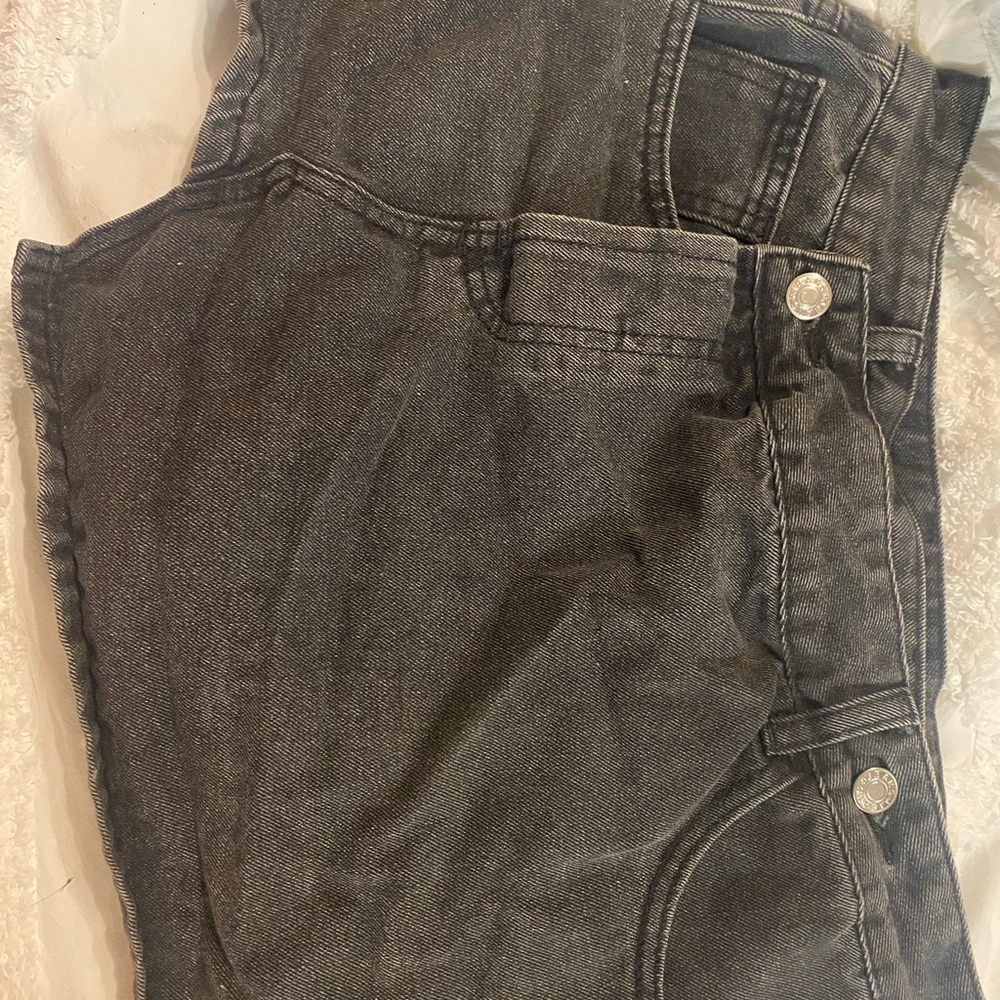 Women's Black Denim Skort